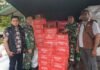 Pengungsi Di Makodim 1702/JWY Terima Bantuan Langsung Dari Kemensos RI