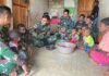 Ada Apa Satgas Yonif 143/TWEJ Masuk Dapur Warga Perbatasan RI-PNG