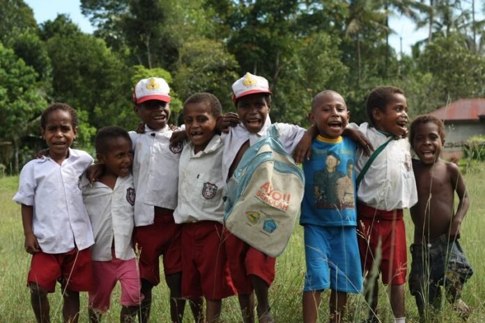 Bahagia anak Papua tanpa stunting. (airlangga)