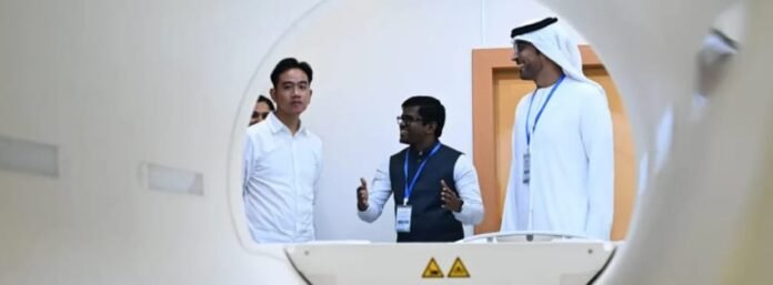 Wakil Presiden RI Gibran Rakabuming, pada Sabtu pagi, 2 November 2024, meninjau progres pembangunan Rumah Sakit Kardiologi Emirates Indonesia.