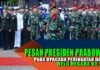 PESAN PRESIDEN PRABOWO PADA UPACARA PERINGATAN HARI BELA NEGARA KE-76
