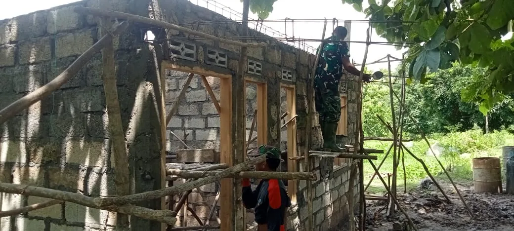 2 Unit RTLH Direhab Kodim 1604/Kupang, Ini Yang Disampaikan Dandim