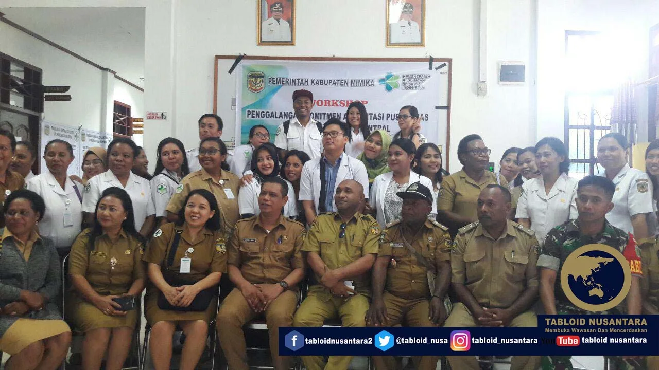BABINSA KORAMIL 1710-02/TIMIKA IKUTI KEGIATAN PENGGALANGAN KOMITMEN AKREDITASI PUSKESMAS PASAR SENTRAL