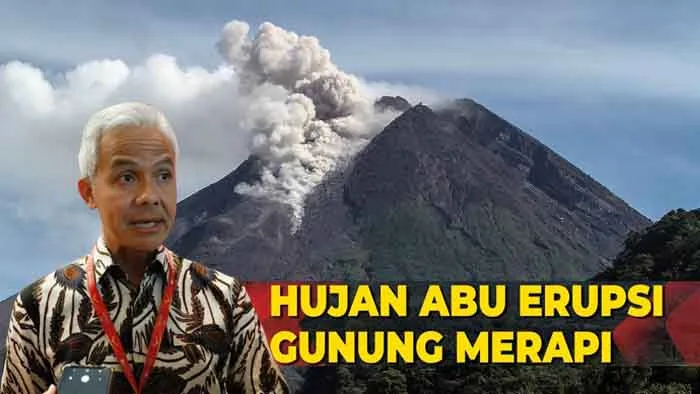 Merapi Erupsi, Ganjar Langsung Terjunkan Tim Tanggap Bencana
