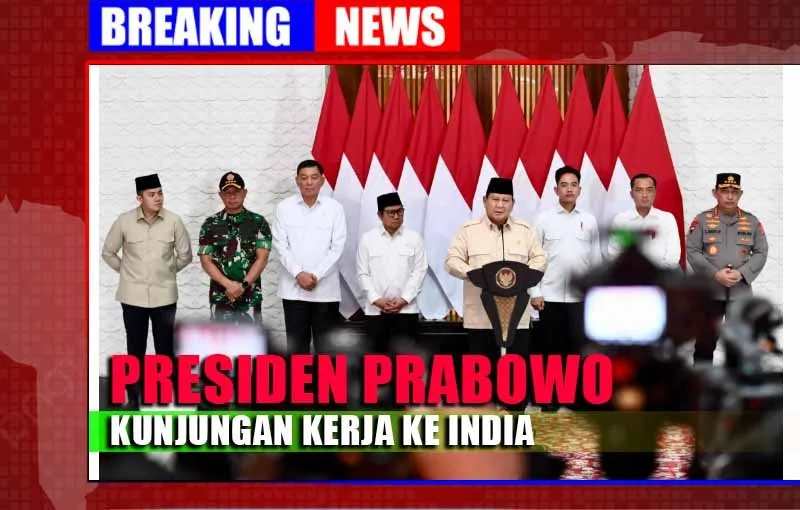 PRESIDEN PRABOWO, BERANGKAT KUNJUNGAN KERJA KE INDIA
