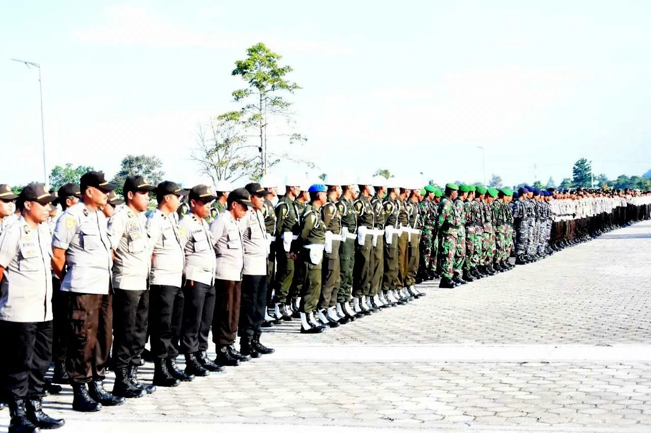 RIBUAN PERSONIL DARI BERBAGAI UNSUR AKAN AMANKAN PEMILU, 17 APRIL 2019