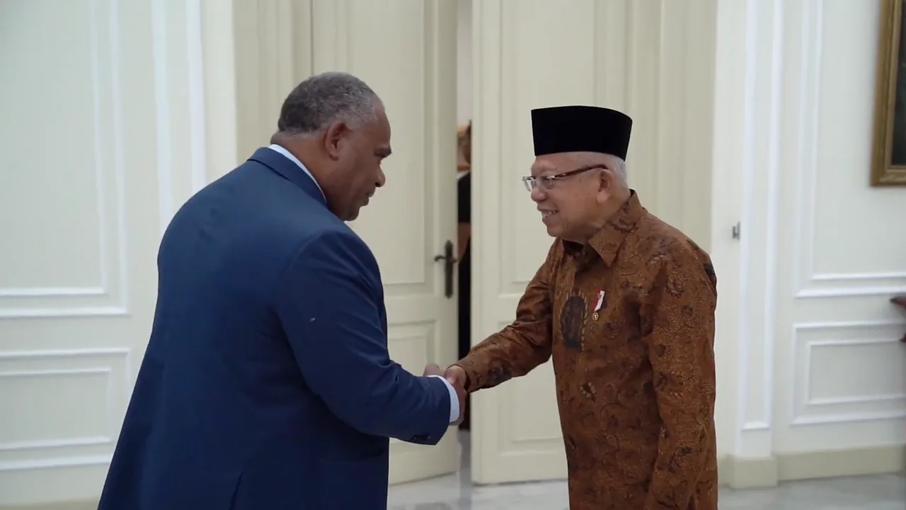 WAPRES TERIMA KUNJUNGAN WAKIL PM VANUATU, LURUSKAN  SOAL PAPUA