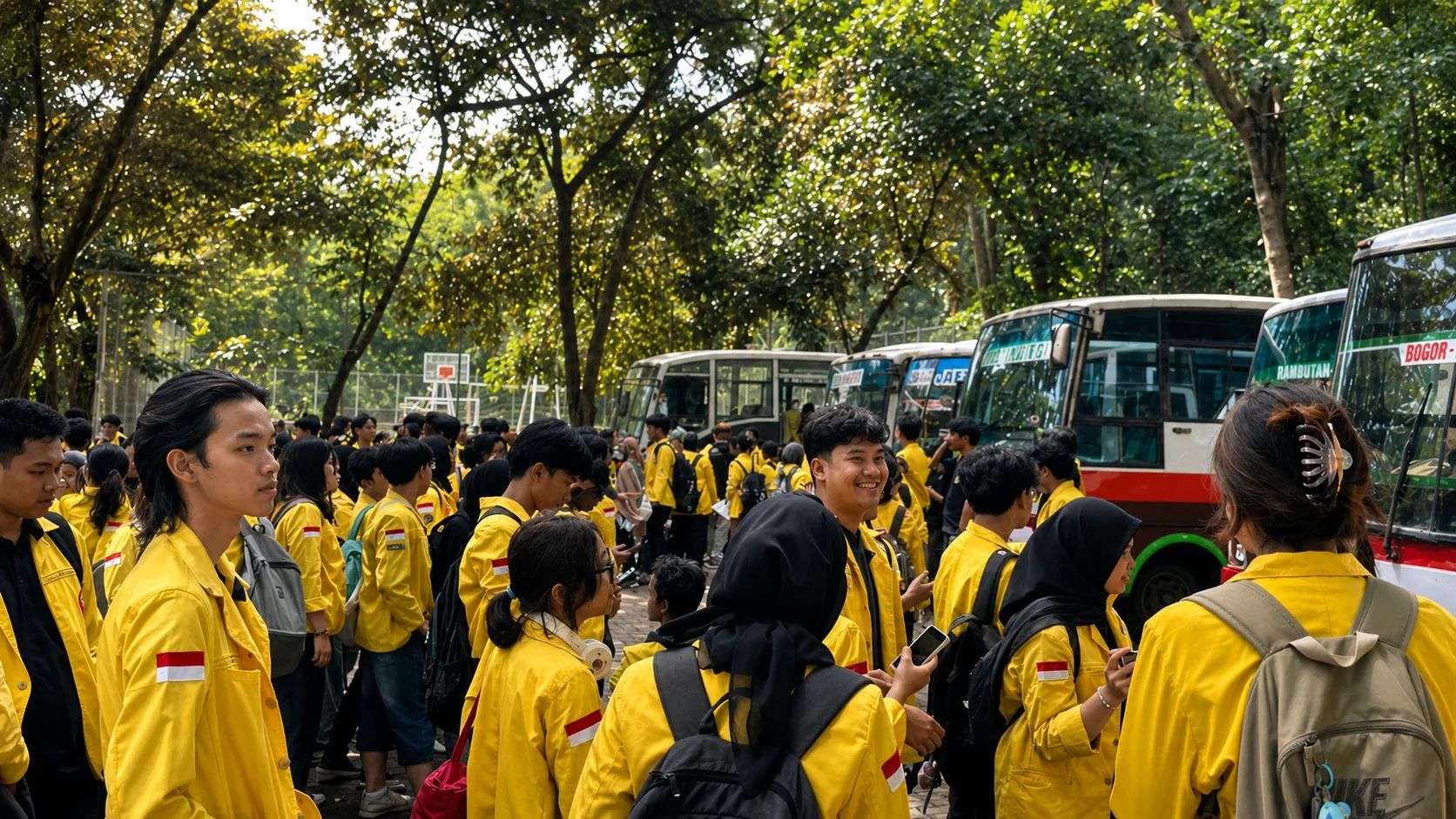 BUNDARAN HI JADI PANGGUNG AKSI MAHASISWA, LIMA TUNTUTAN NASIONAL DIBAWA KE JALAN
