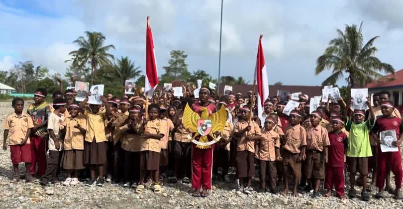 PERINGATI HARI LAHIR PANCASILA, CANDA TAWA DAN KEBAHAGIAAN ANAK-ANAK PAPUA KEMBALI PECAH..