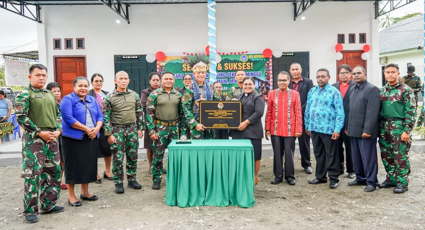 DULU BERIBADAH DI TERAS, KINI ANAK-ANAK PAPUA MILIKI GEDUNG SEKOLAH MINGGU PERMANEN