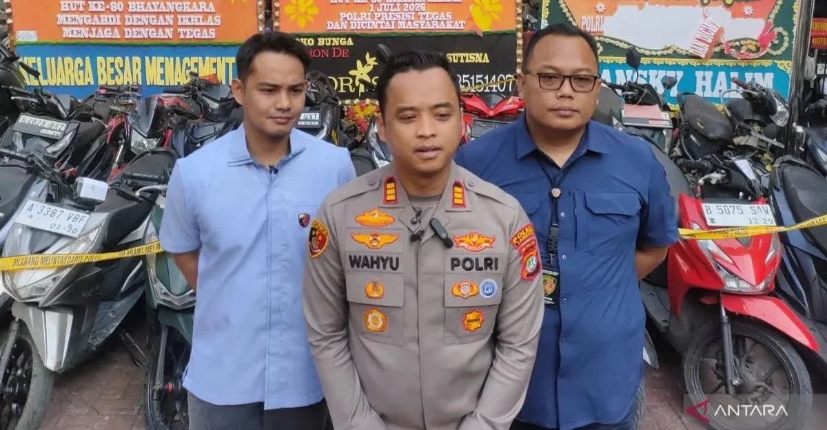 BELASAN MOTOR HASIL CURIAN YANG HENDAK DIKIRIM KE SUMATRA BERHASIL DIGAGALKAN POLISI