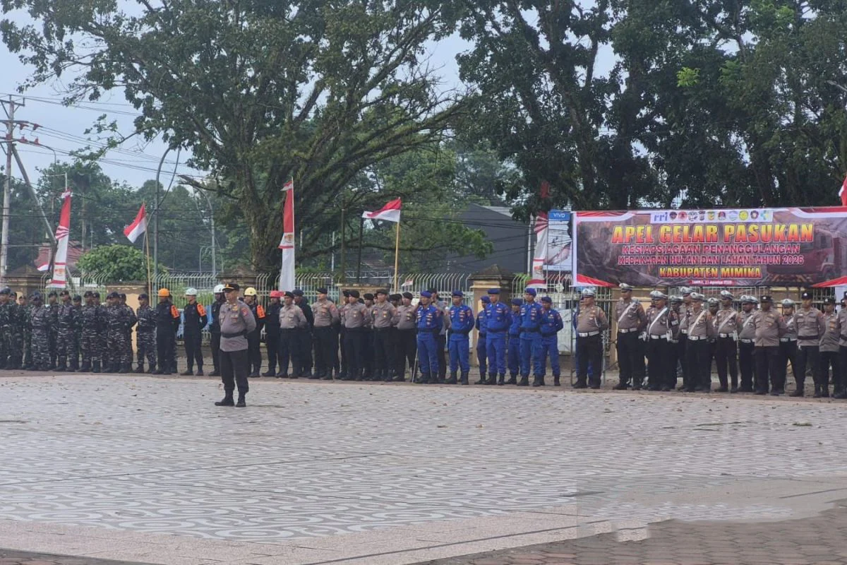 ANTISIPASI PUNCAK EL NINO, MIMIKA SIAGAKAN 275 PERSONEL GABUNGAN DAN POSKO TERPADU KARHUTLA