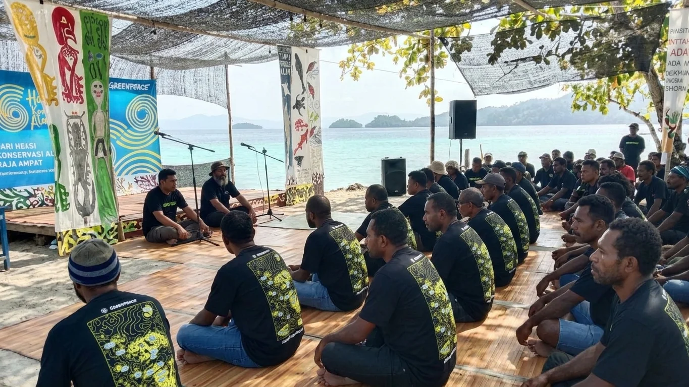 HADAPI ANCAMAN TAMBANG NIKEL, 20 SUB-SUKU RAJA AMPAT GELAR MUSYAWARAH ADAT DI ARBOREK