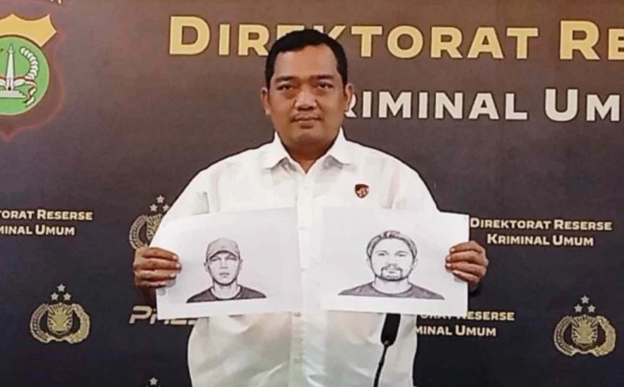 POLDA METRO RILIS DUA SKETSA WAJAH TERDUGA PELAKU PENGEROYOKAN Yang TEWASKAN PEDAGANG CERMIN DI PEJOMPONGAN