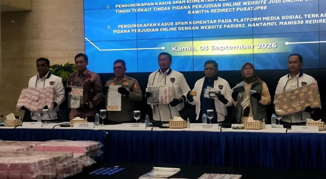 PERPUTARAN DANA JUDI ONLINE DI SEMESTER I 2026, POLISI UNGKAP SEBESAR RP86,8 TRILIUN
