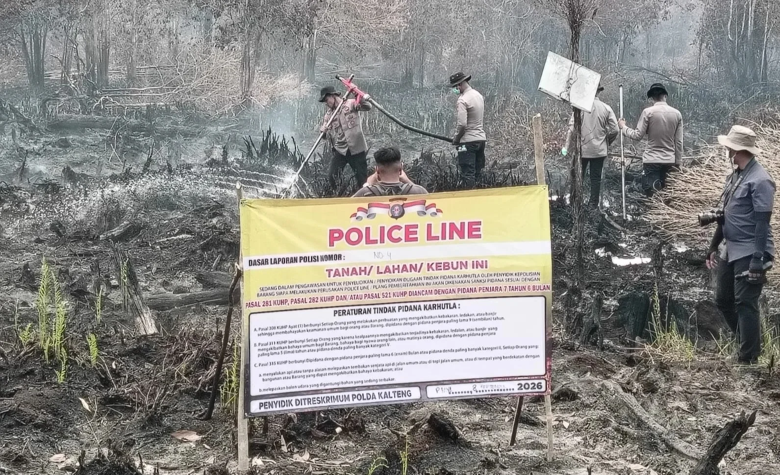 POLDA KALTENG SIKAT KORPORASI KARHUTLA, 13 PERUSAHAAN DISERET KE RANAH HUKUM