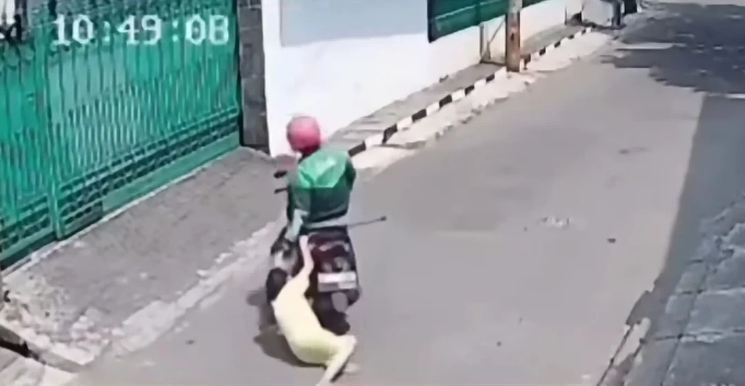 NENEK 70 TAHUN DISERET JAMBRET DENGAN MOTOR SAAT MEMPERTAHANKAN BARANGNYA DI SEMARANG