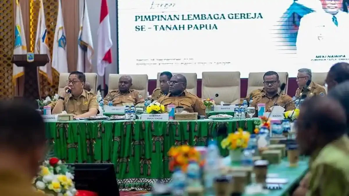 TEGASKAN ETIKA KEAGAMAAN SEBAGAI KOMPAS PEMBANGUNAN, PEMPROV PAPUA TENGAH GANDENG GEREJA ATASI KONFLIK DAN DATA OAP