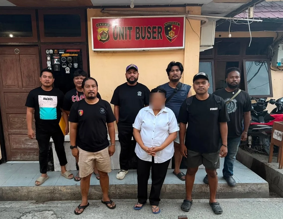 UNGKAP KASUS PENGANIAYAAN ANAK DI SENTANI TIMUR, SATRESKRIM POLRES JAYAPURA AMANKAN TERDUGA PELAKU EW