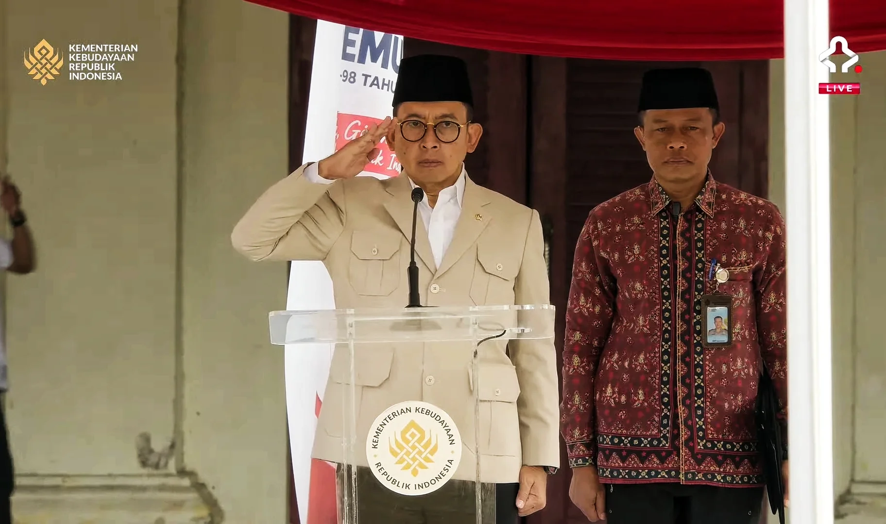 MENBUD : SUMPAH PEMUDA BUKAN SEKADAR UPACARA, TAPI KERJA NYATA RAWAT BUDAYA