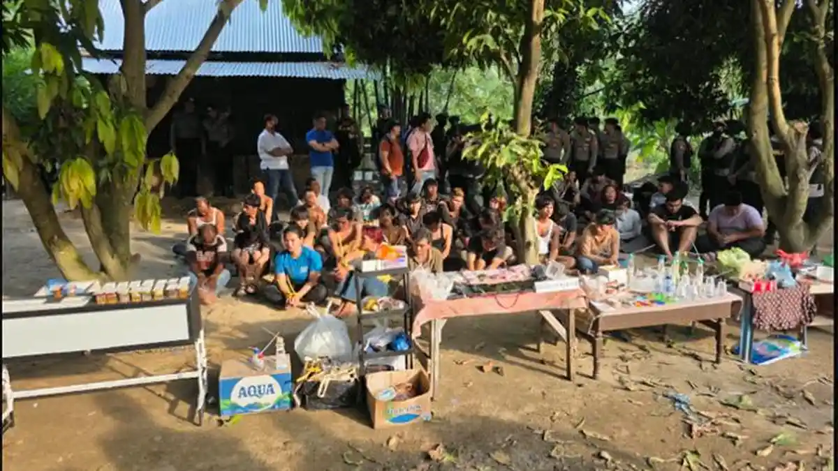 BARESKRIM GEREBEK 9 SARANG NARKOBA DI SUMUT, 36 DIAMANKAN DAN MESIN JUDI DISITA