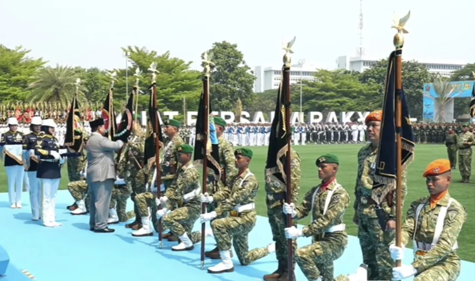 PRABOWO RESMIKAN 204 SATUAN BARU TNI DI HUT KE-81, 6 KODAM BARU LANGSUNG AKTIF