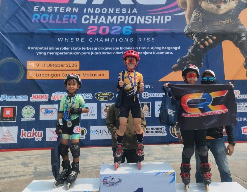 BORONG 18 MEDALI DI MAKASSAR, ATLET SEPATU RODA PAPUA BERJUANG TANPA BANTUAN DANA