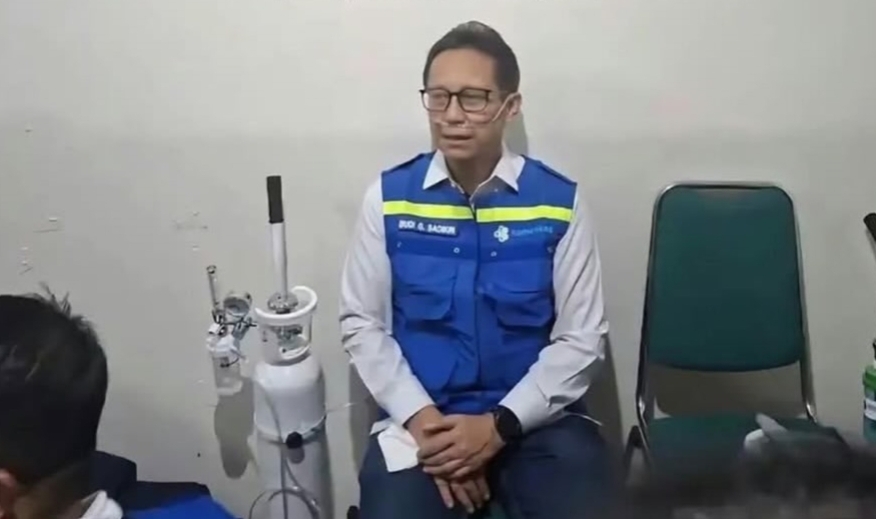 MENKES BUDI KLARIFIKASI FOTO PAKAI OKSIGEN: NARASI SESAK NAPAS ITU TIDAK BENAR