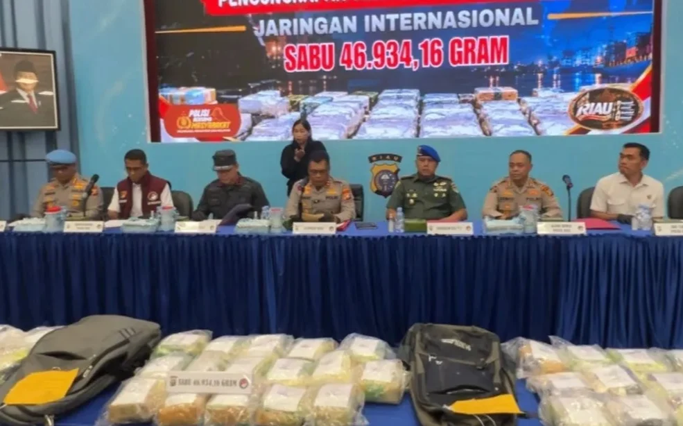 101 KG NARKOTIKA DISITA, POLDA RIAU GEMPUR SARANG NARKOBA 15 HARI: 39 BANDAR DITANGKAP, 150 PENGGUNA DIREHABILITASI