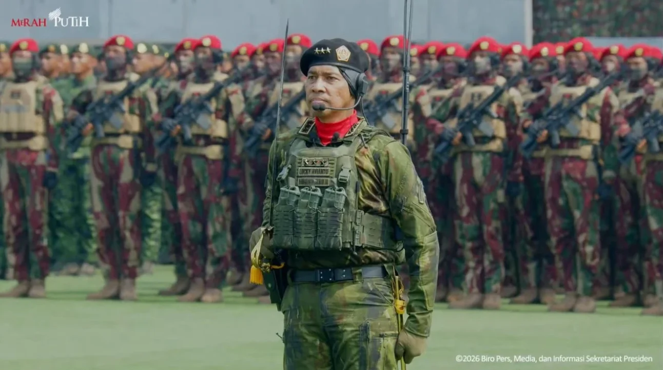 DARI OPERASI PAPUA KE PANGGUNG UTAMA HUT KE-81 TNI, JENDERAL LUCKY AVIANTO JADI KOMANDAN UPACARA
