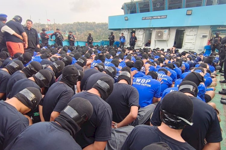 120 NAPI RUTAN DEPOK DIPINDAH KE NUSAKAMBANGAN BUNTUT VIRAL PESTA SABU